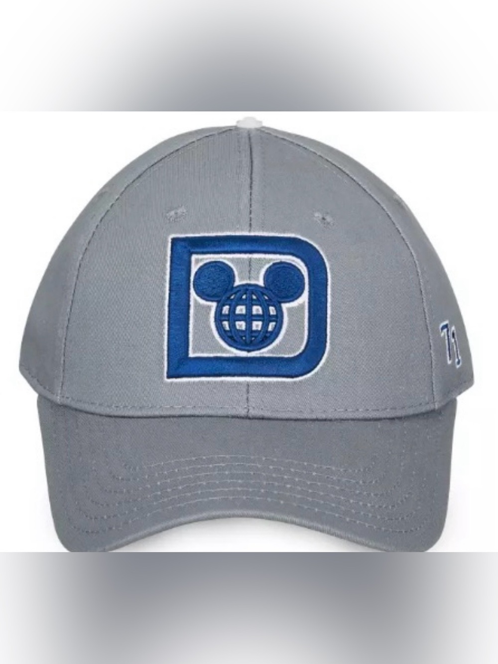 NWT Walt Disney World Adjustable Hat Gray With Navy Mickey Mouse $29